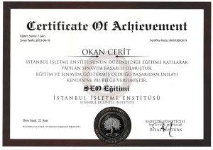 Sertifikalarımız